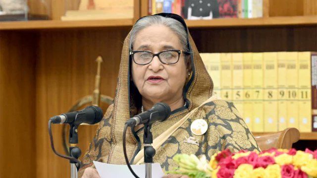 Bangladesh pm sheik hasina speaking